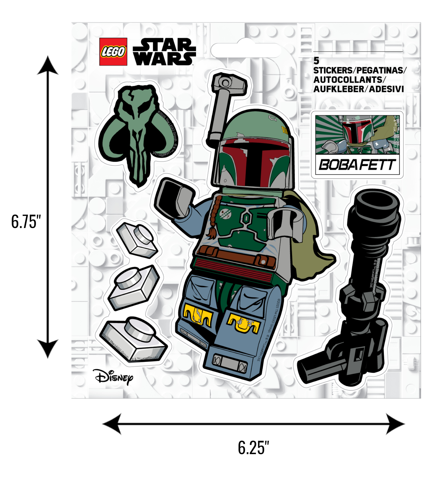 LEGO® Star Wars™ THE MANDALORIAN™ Sticker - Boba Fett™ (53778) 