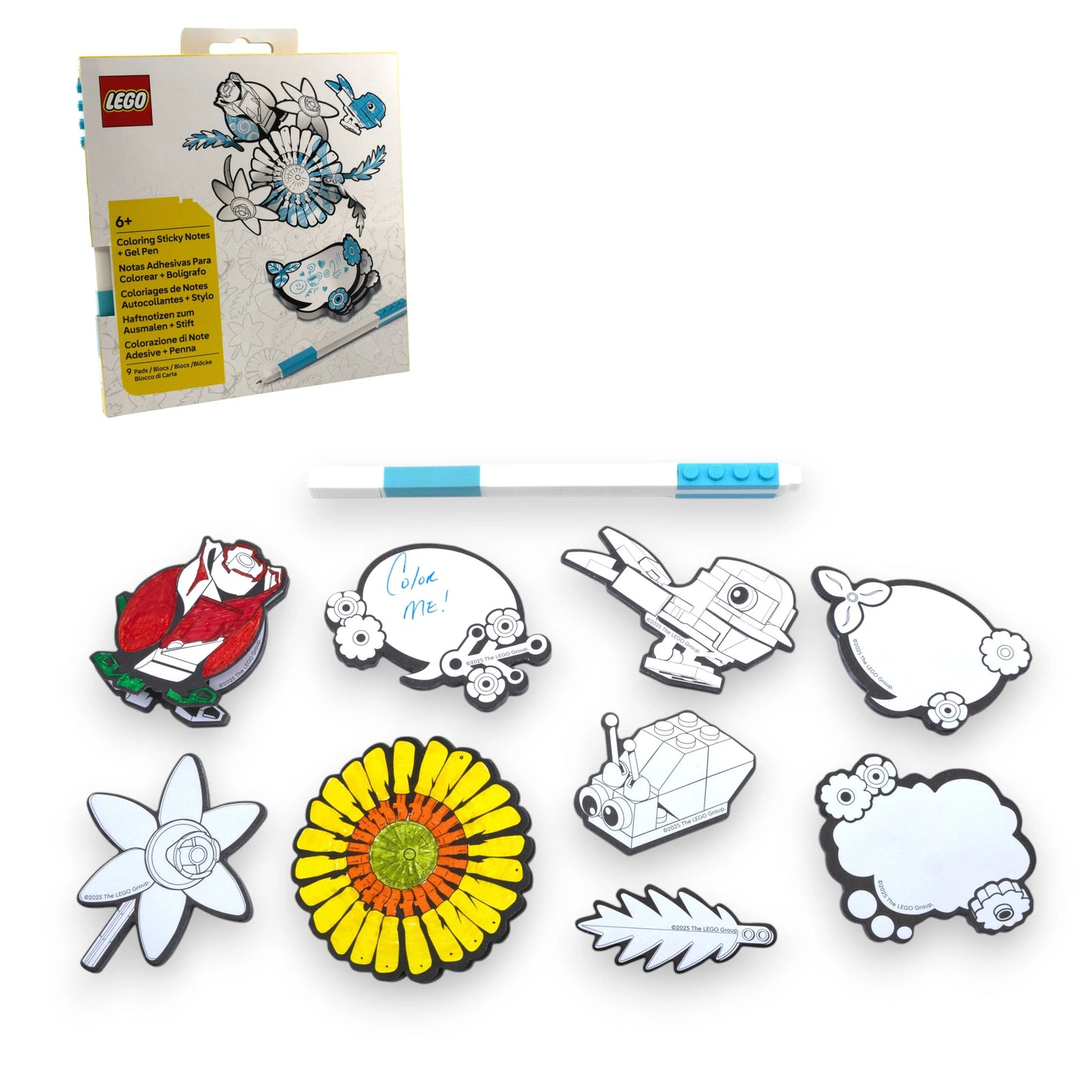 LEGO Botanical Coloring Sticky Notes with Gel Pen (53670) IQ Hong Kong, Ltd.