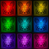 Zoolight DIY Create Your Own Coloring Night Light Craft Kit - Bunny (ZNBU)