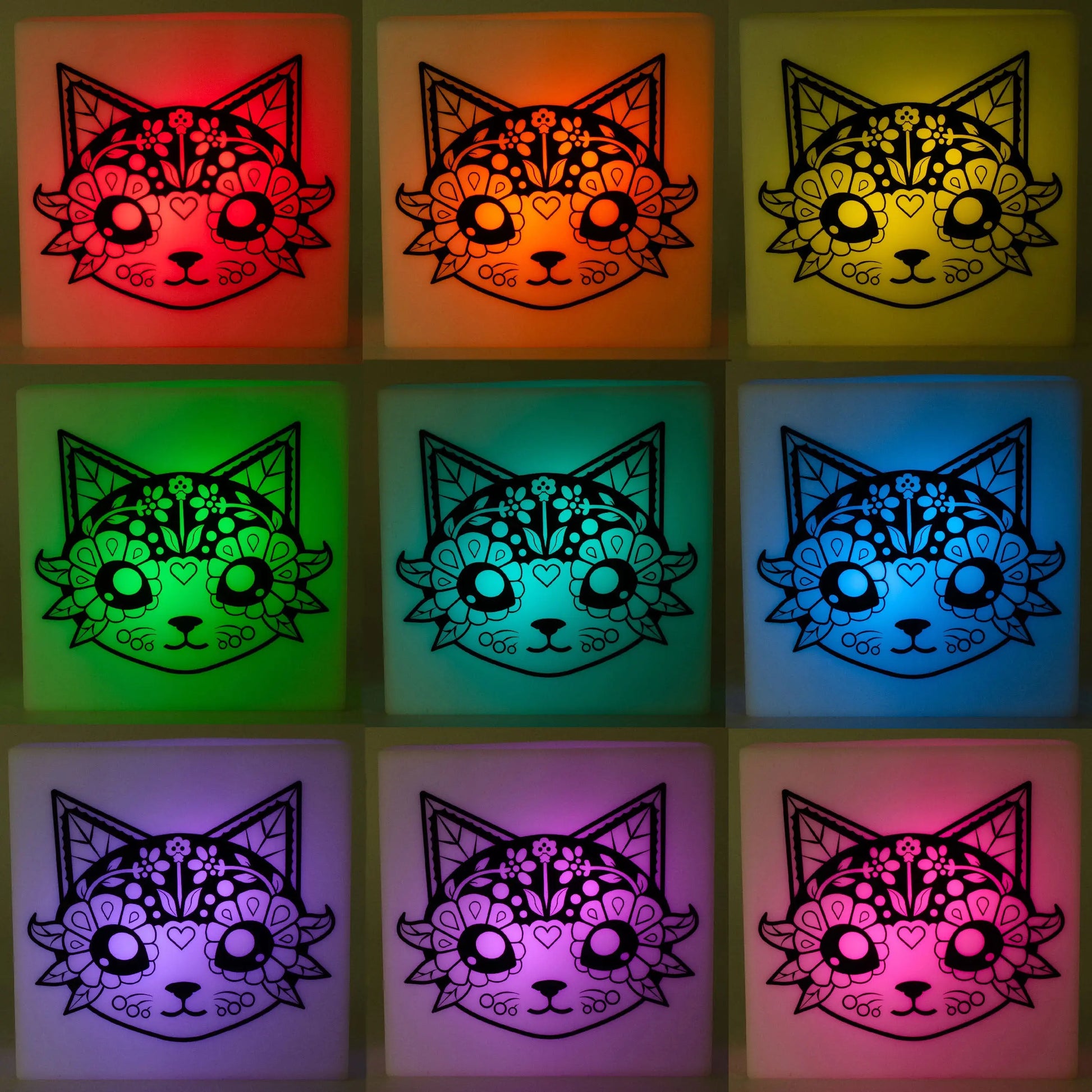 Zoolight DIY Create Your Own Coloring Night Light Craft Kit - Cat (ZNCA) IQ Hong Kong, Ltd.