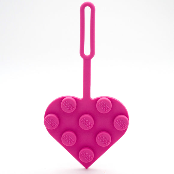 LEGO Bag Tag 3x3 Heart - Pink (53692)