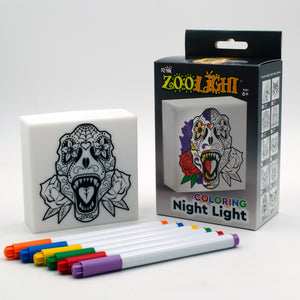 Zoolight DIY Create Your Own Coloring Night Light Craft Kit - Tyrannosaurus (ZNTY)