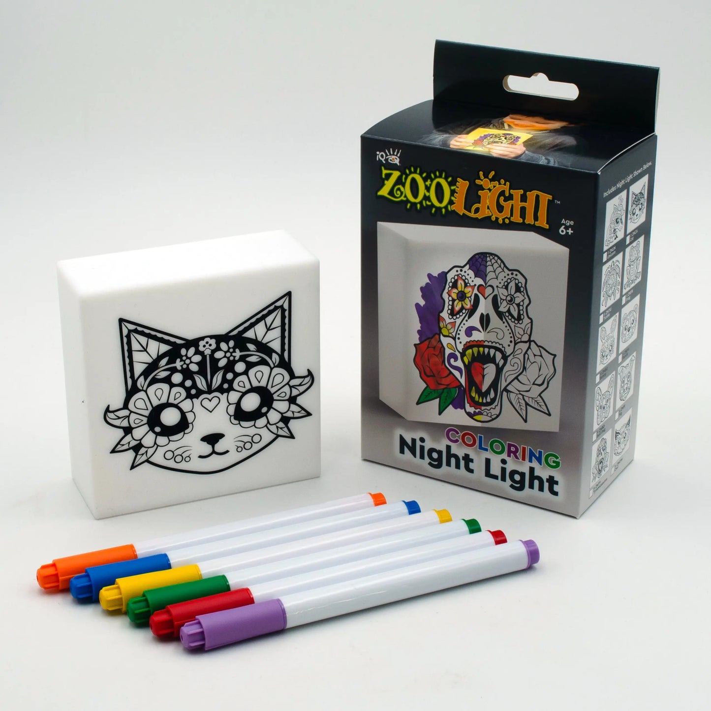 Zoolight DIY Create Your Own Coloring Night Light Craft Kit - Cat (ZNCA) IQ Hong Kong, Ltd.