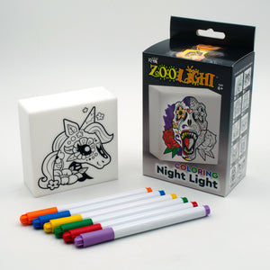 Zoolight DIY Create Your Own Coloring Night Light Craft Kit - Unicorn (ZNUN)