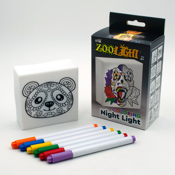 Zoolight DIY Create Your Own Coloring Night Light Craft Kit - Panda (ZNPA)