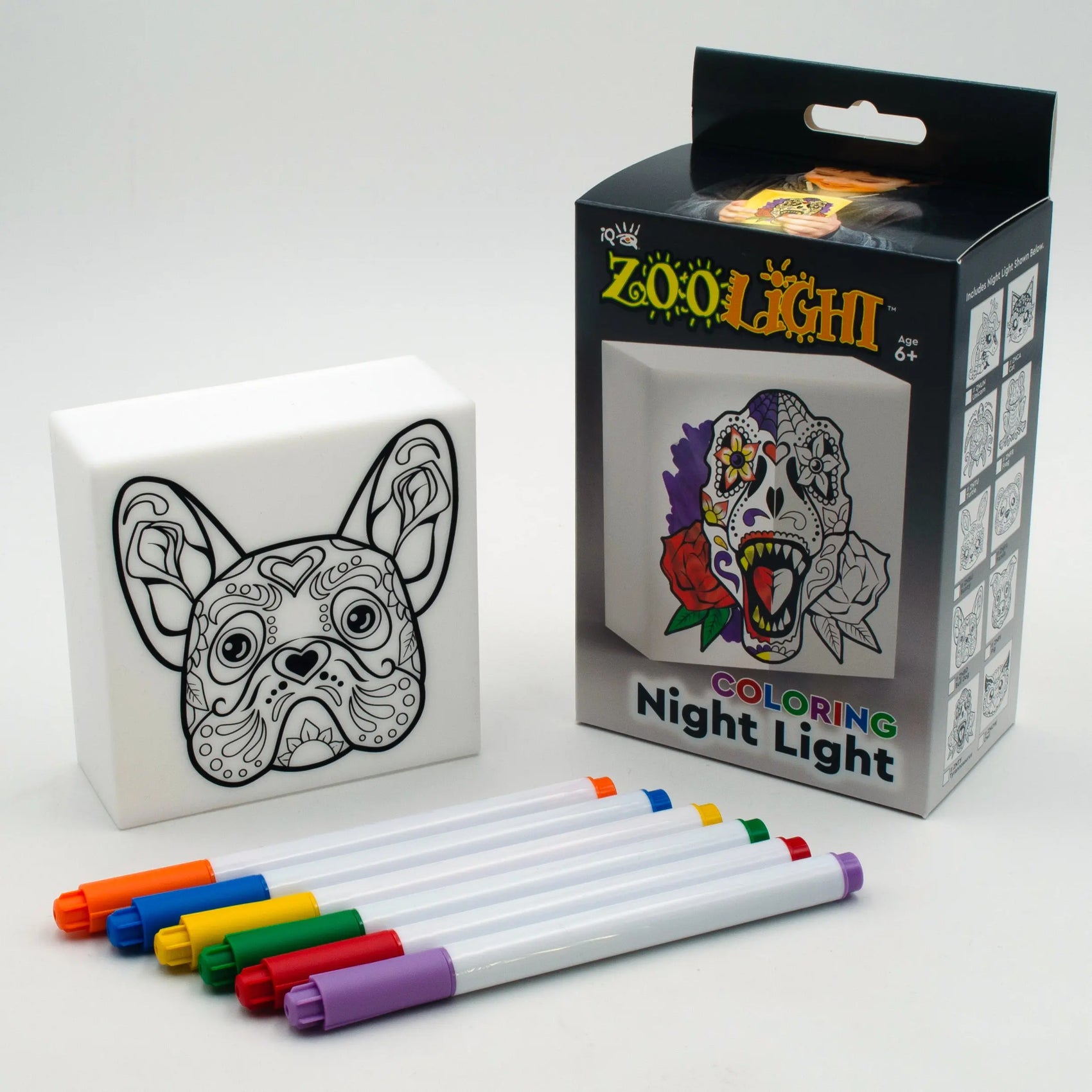 Zoolight DIY Create Your Own Coloring Night Light Craft Kit - Bulldog (ZNBD) IQ Hong Kong, Ltd.