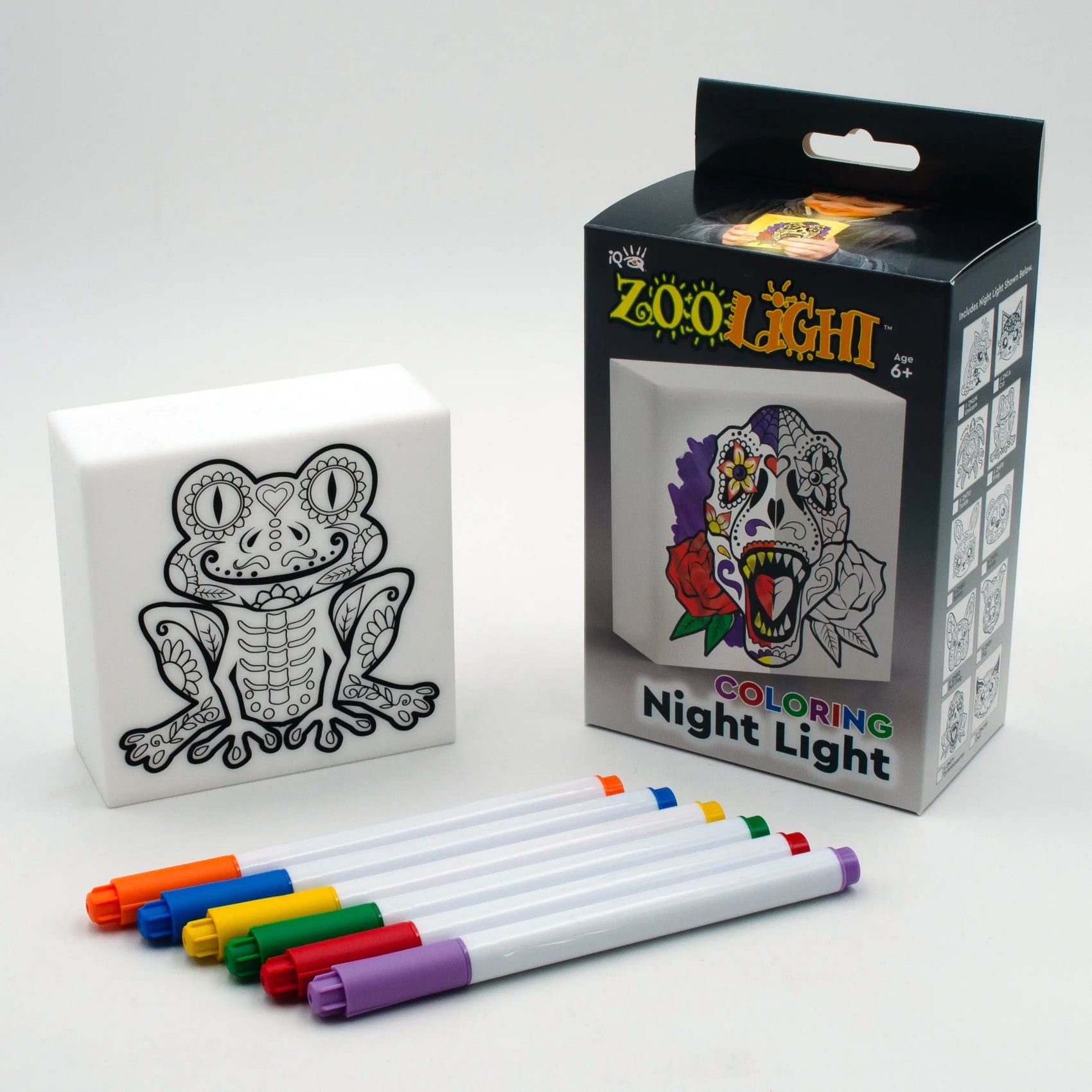 Zoolight DIY Create Your Own Coloring Night Light Craft Kit - Frog (ZNFR) IQ Hong Kong, Ltd.