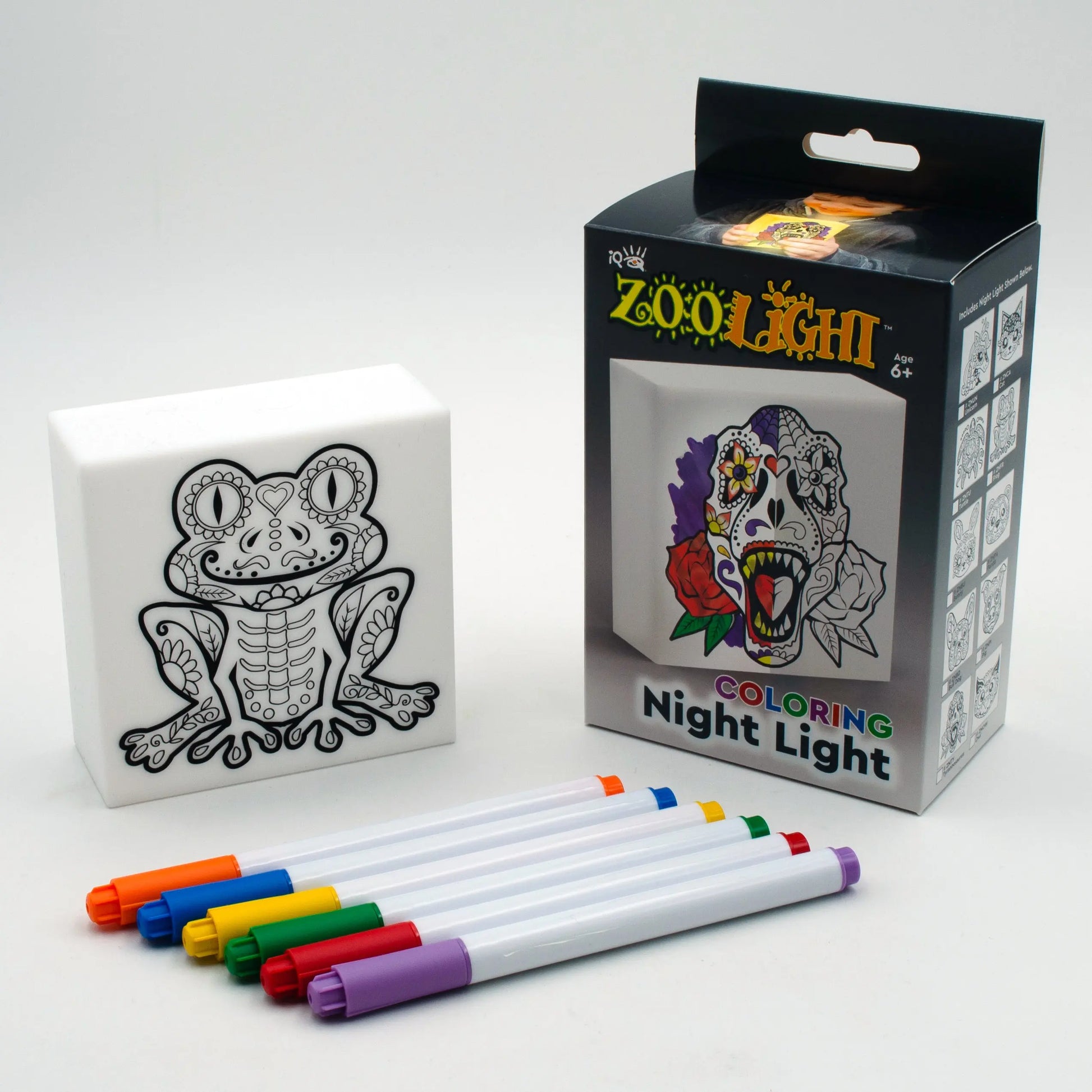 Zoolight DIY Create Your Own Coloring Night Light Craft Kit - Frog (ZNFR) IQ Hong Kong, Ltd.