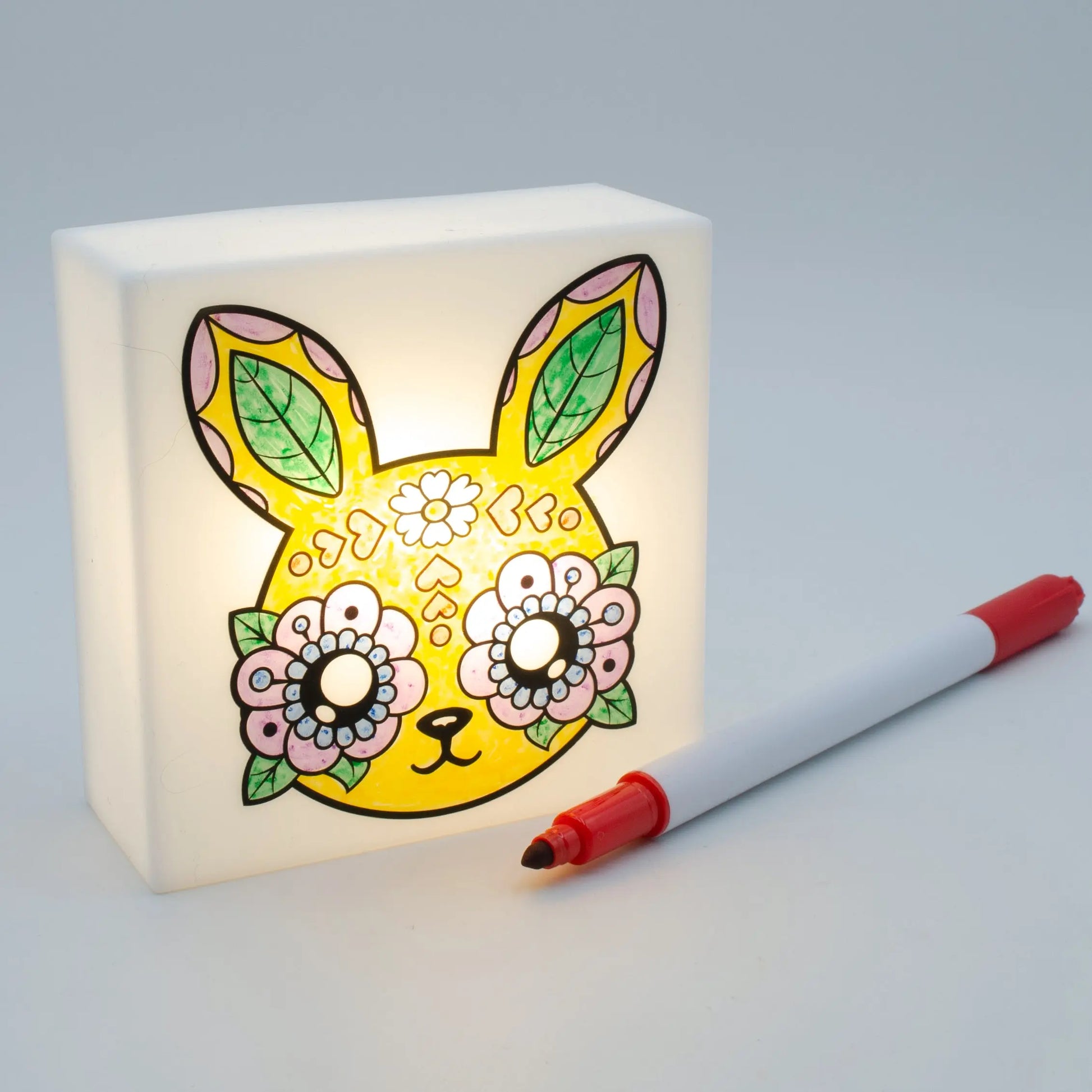 Zoolight DIY Create Your Own Coloring Night Light Craft Kit - Bunny (ZNBU) IQ Hong Kong, Ltd.