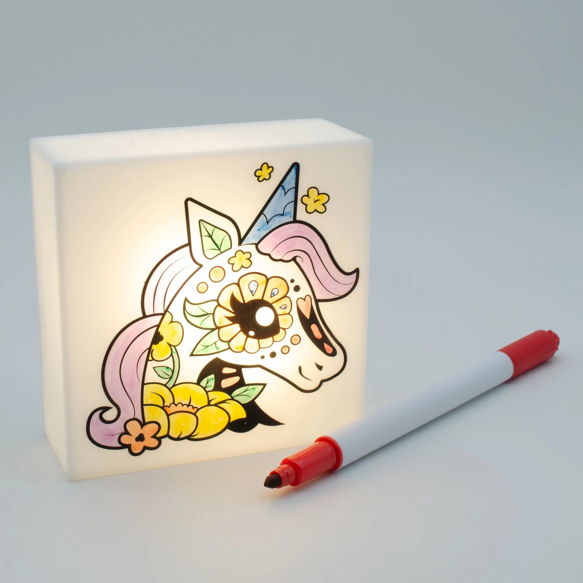 Zoolight DIY Create Your Own Coloring Night Light Craft Kit - Unicorn (ZNUN) IQ Hong Kong, Ltd.