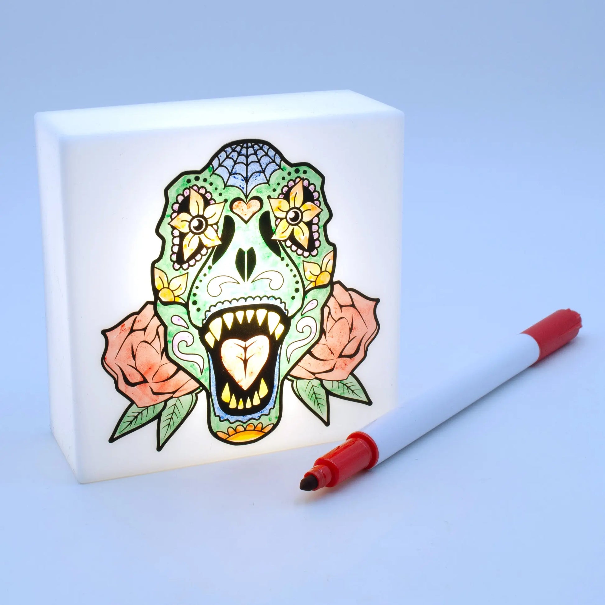 Zoolight DIY Create Your Own Coloring Night Light Craft Kit - Tyrannosaurus (ZNTY) IQ Hong Kong, Ltd.