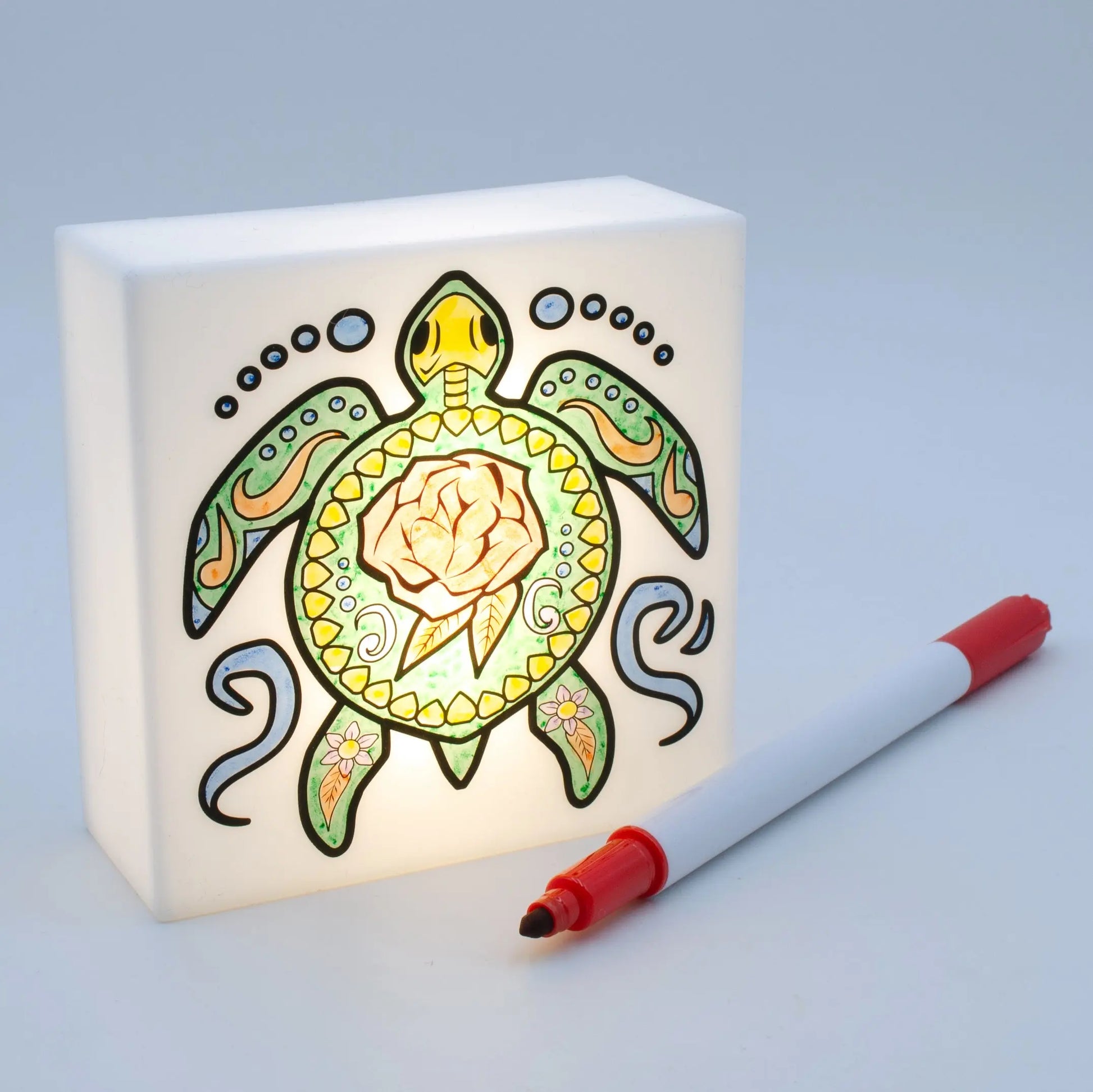 Zoolight DIY Create Your Own Coloring Night Light Craft Kit - Turtle (ZNTU) IQ Hong Kong, Ltd.