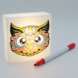 Zoolight DIY Create Your Own Coloring Night Light Craft Kit - Owl (ZNOW)