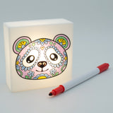 Zoolight DIY Create Your Own Coloring Night Light Craft Kit - Panda (ZNPA)