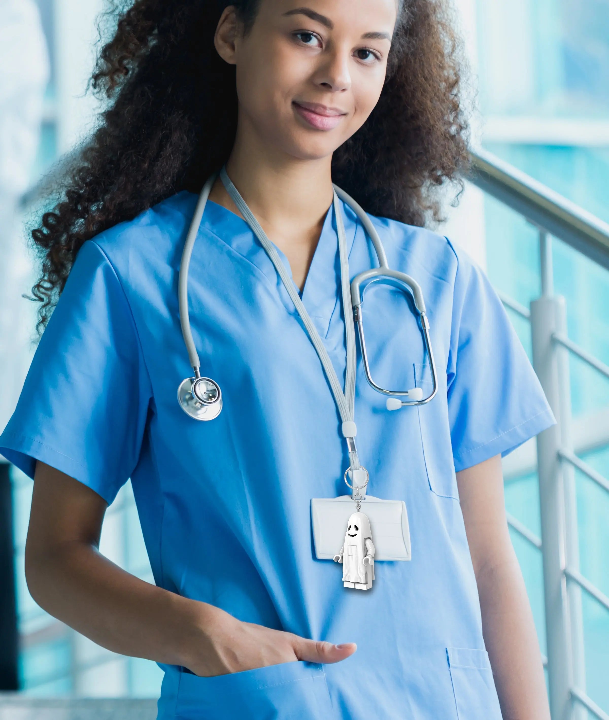 LEGO Minifigures Keychain Light - Ghost (KE48H) | Santoki