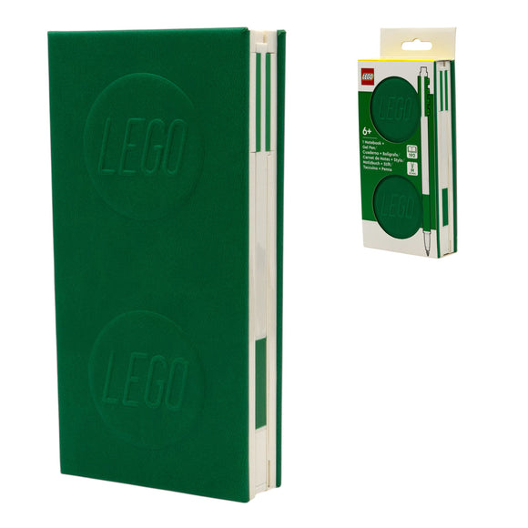 LEGO Locking Notebook with Gel Pen 1x2 Green (53697)