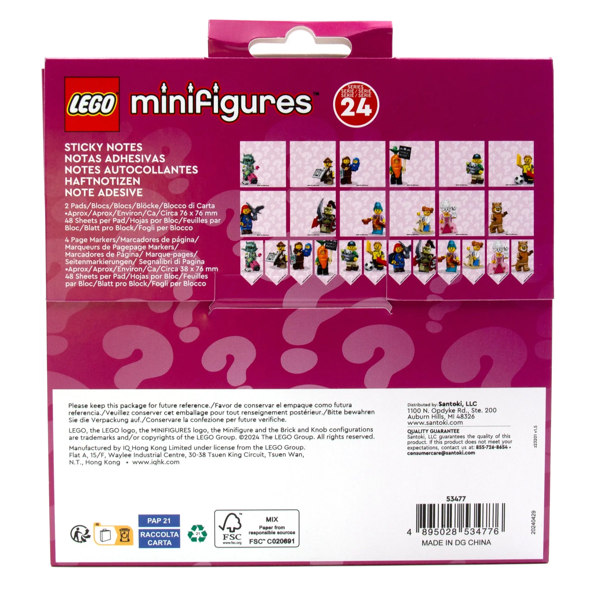 LEGO Minifigures Sticky Notes (53477) IQ Hong Kong, Ltd.