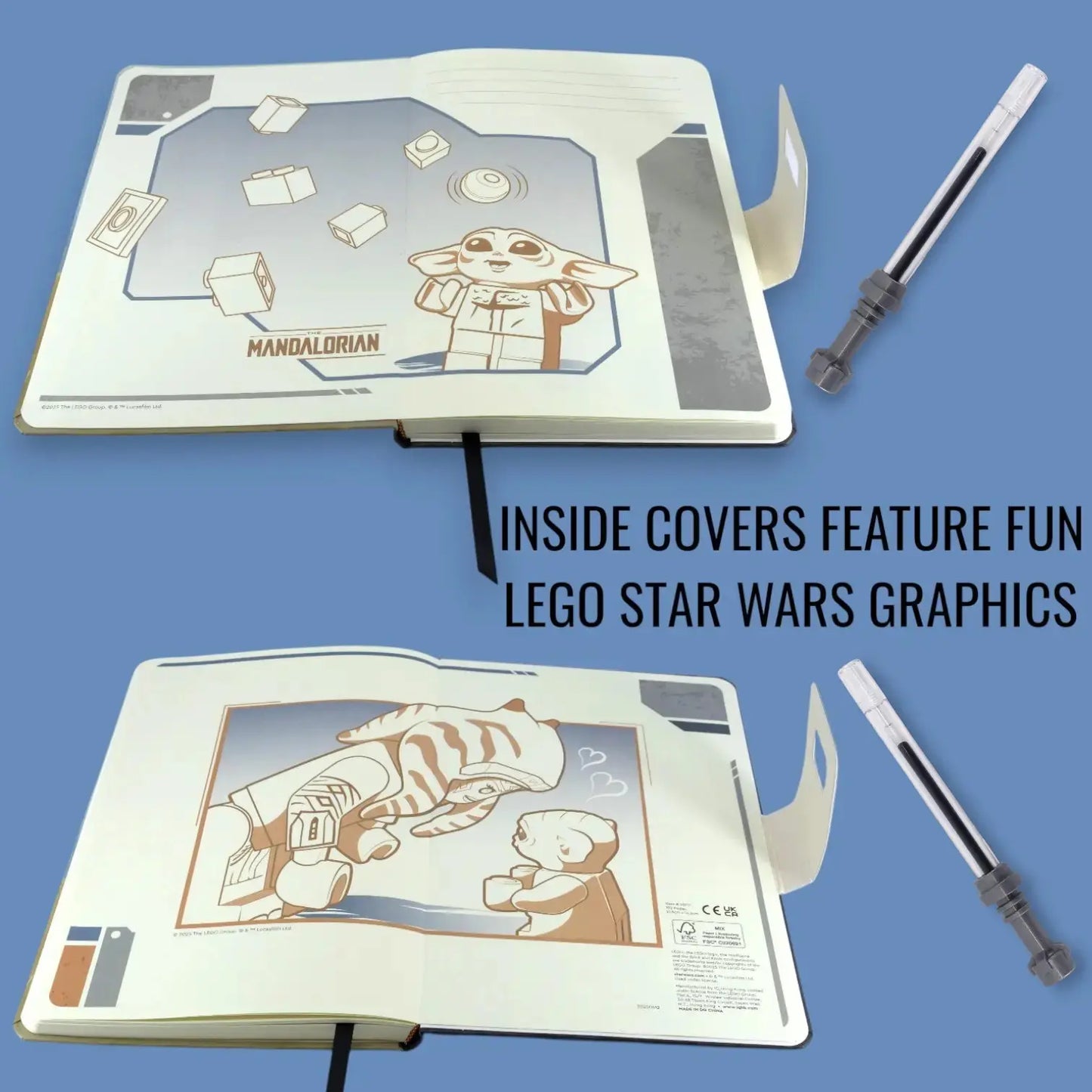 LEGO® Star Wars™ THE MANDALORIAN™ Ahsoka Tano™ Dotted Notebook & Lightsaber™ Gel Pen (53717) 