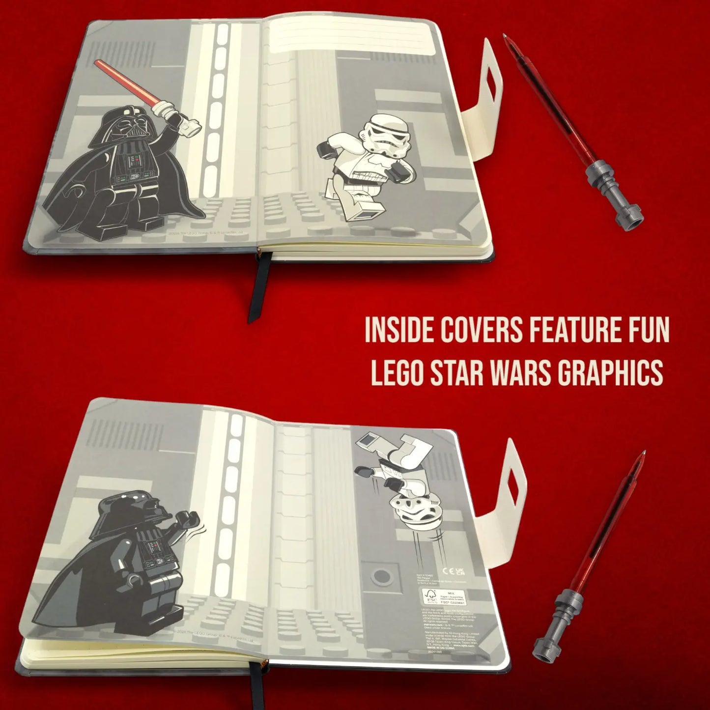 LEGO® Star Wars™ Dotted Notebook with Lightsaber™ Gel Pen - Darth Vader™ (53492)