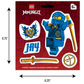 LEGO® NINJAGO® Sticker - Jay (53850) 