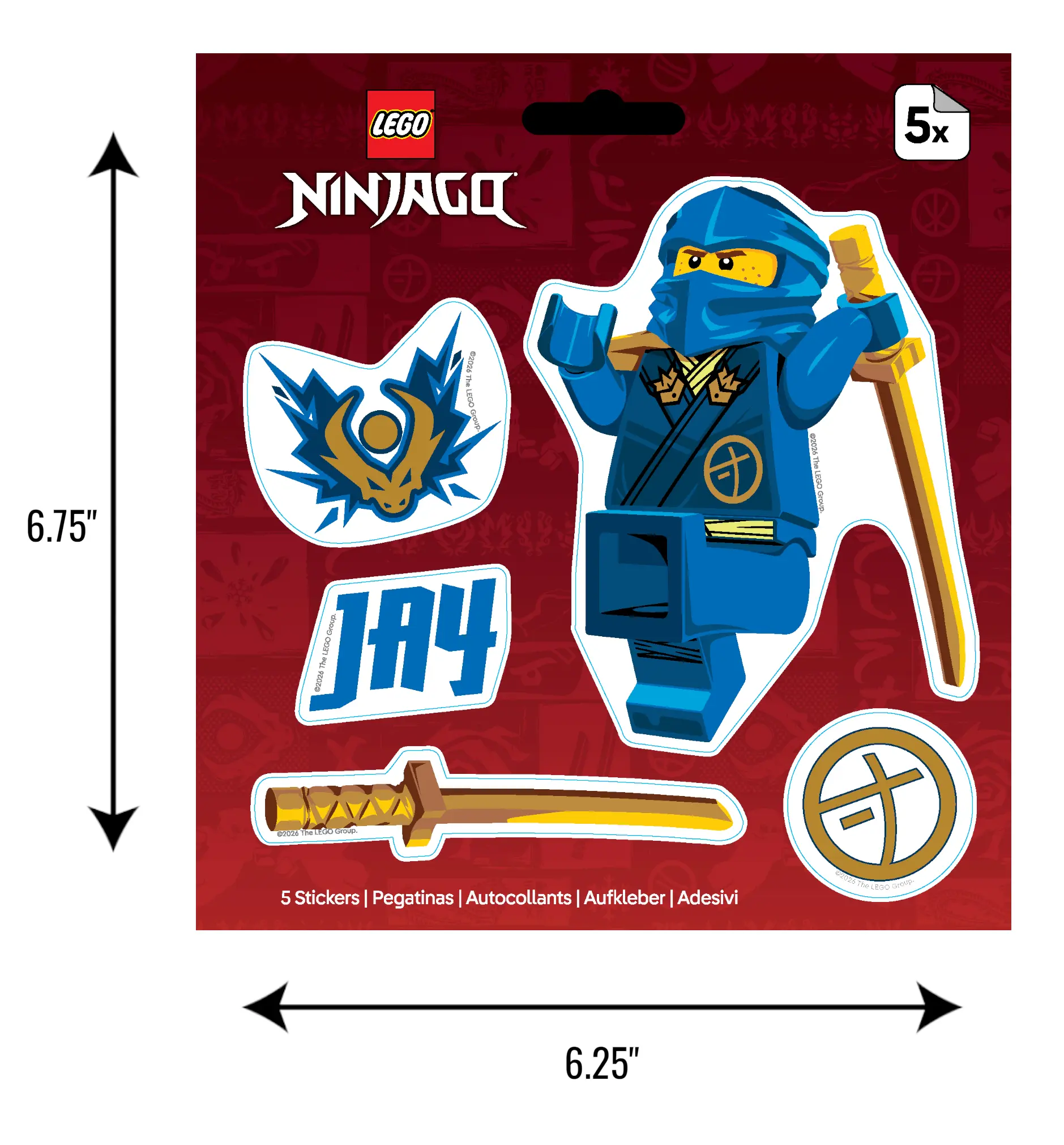 LEGO® NINJAGO® Sticker - Jay (53850) 