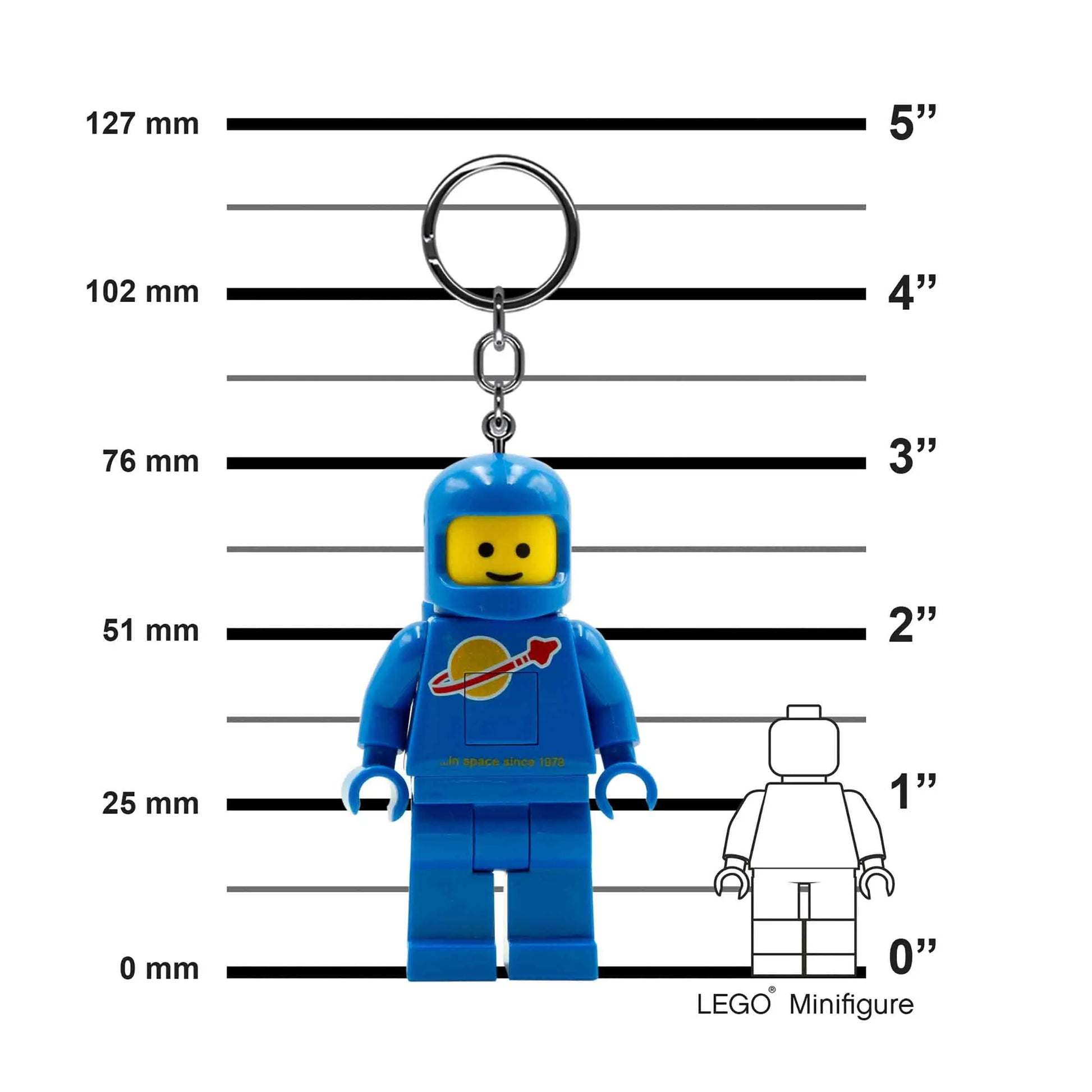 LEGO Minifigures Keychain Light - Spaceman Blue (KE10H) IQ Hong Kong, Ltd.