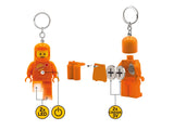 LEGO Minifigures Large 3 Inch Tall Figure Keychain Light - Spaceman Orange (KE10HO)