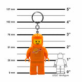 LEGO Minifigures Large 3 Inch Tall Figure Keychain Light - Spaceman Orange (KE10HO)