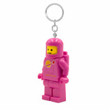 LEGO Minifigures Large 3 Inch Tall Figure Keychain Light - Spaceman Pink (KE10HP)