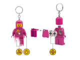 LEGO Minifigures Large 3 Inch Tall Figure Keychain Light - Spaceman Pink (KE10HP)