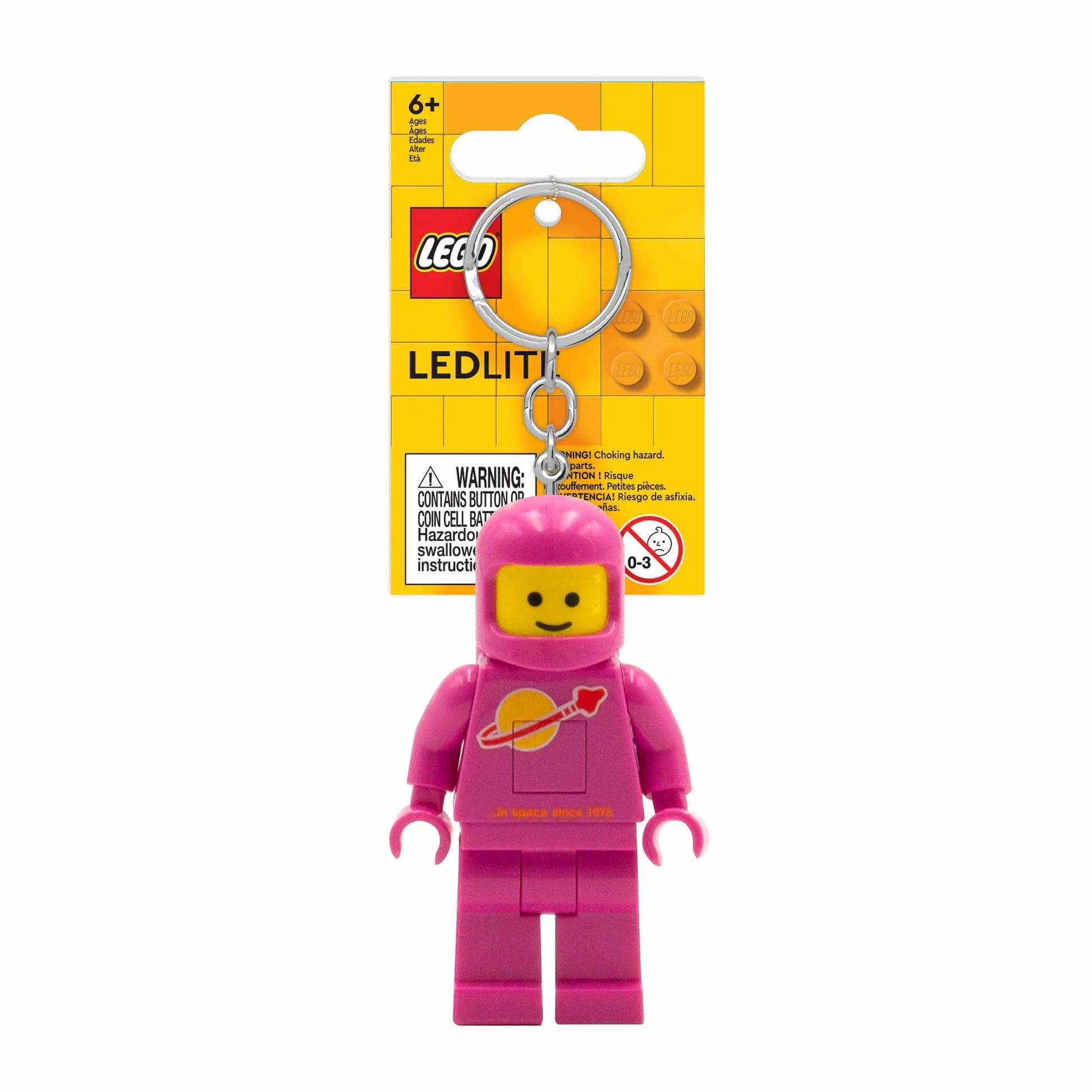 LEGO Minifigures Keychain Light - Spaceman Pink (KE10HP) IQ Hong Kong, Ltd.
