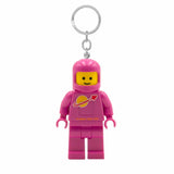 LEGO Minifigures Large 3 Inch Tall Figure Keychain Light - Spaceman Pink (KE10HP)