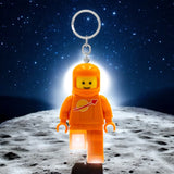 LEGO Minifigures Large 3 Inch Tall Figure Keychain Light - Spaceman Orange (KE10HO)