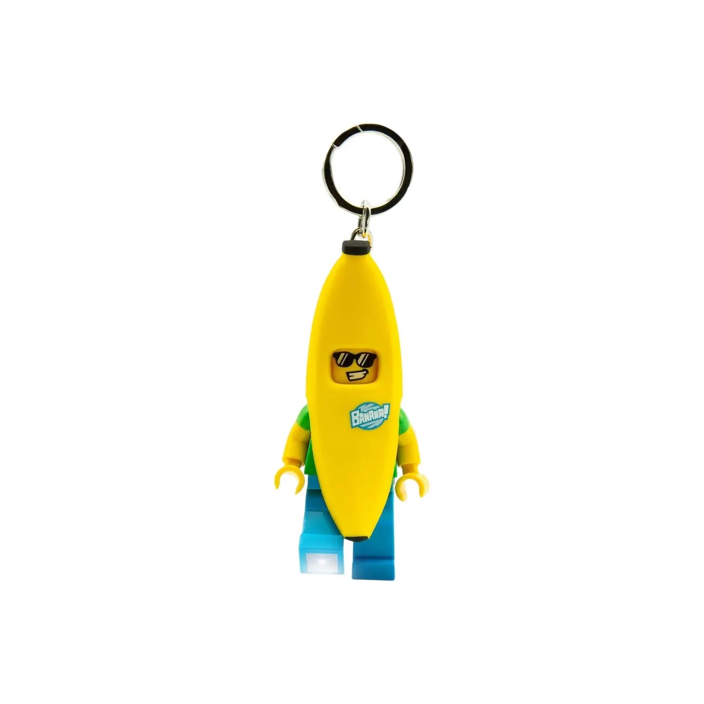 LEGO Minifigures Banana Guy & Hot Dog Man Keychain Light Bundle (B395)