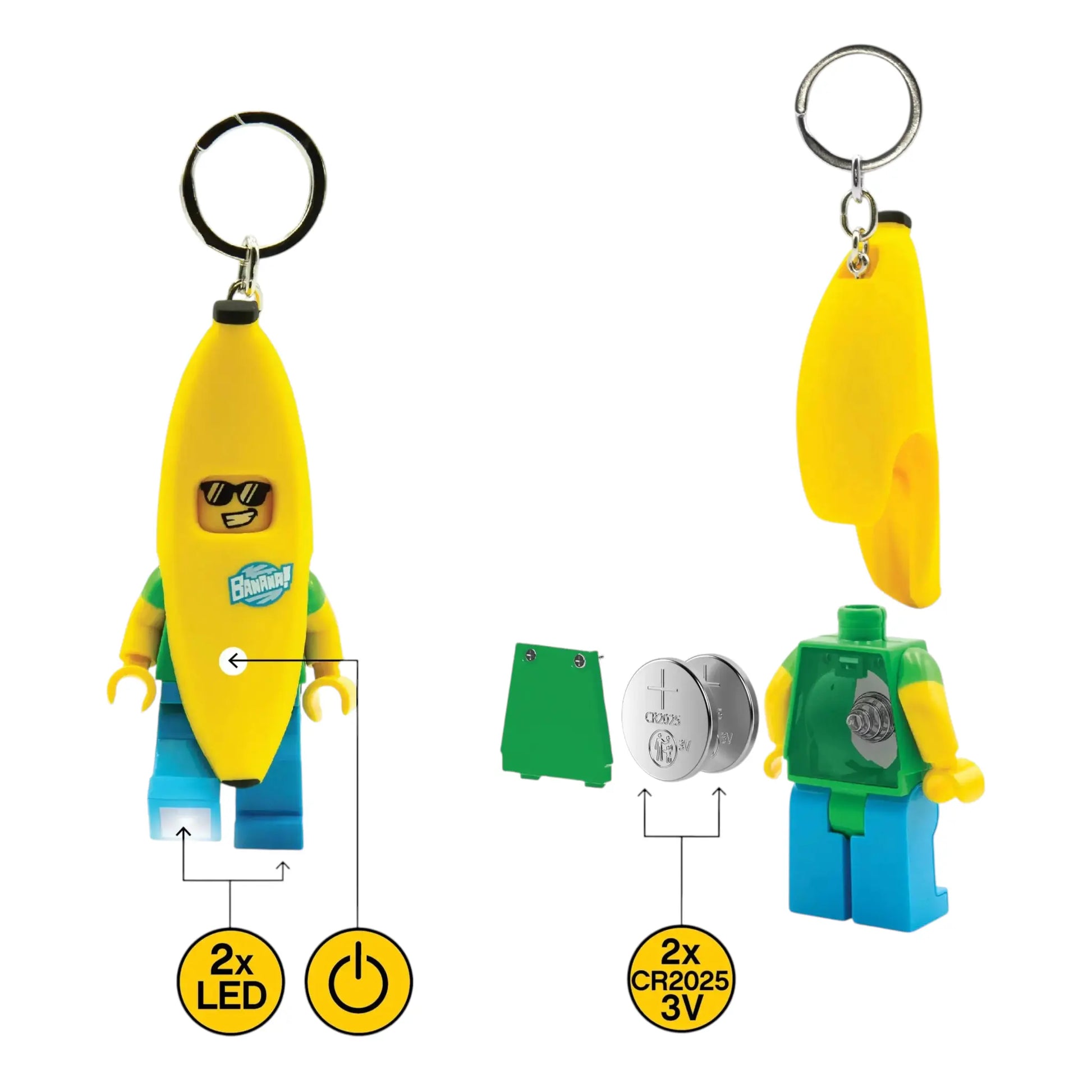 LEGO Minifigures Keychain Light - Banana Guy (KE118H) IQ Hong Kong, Ltd.