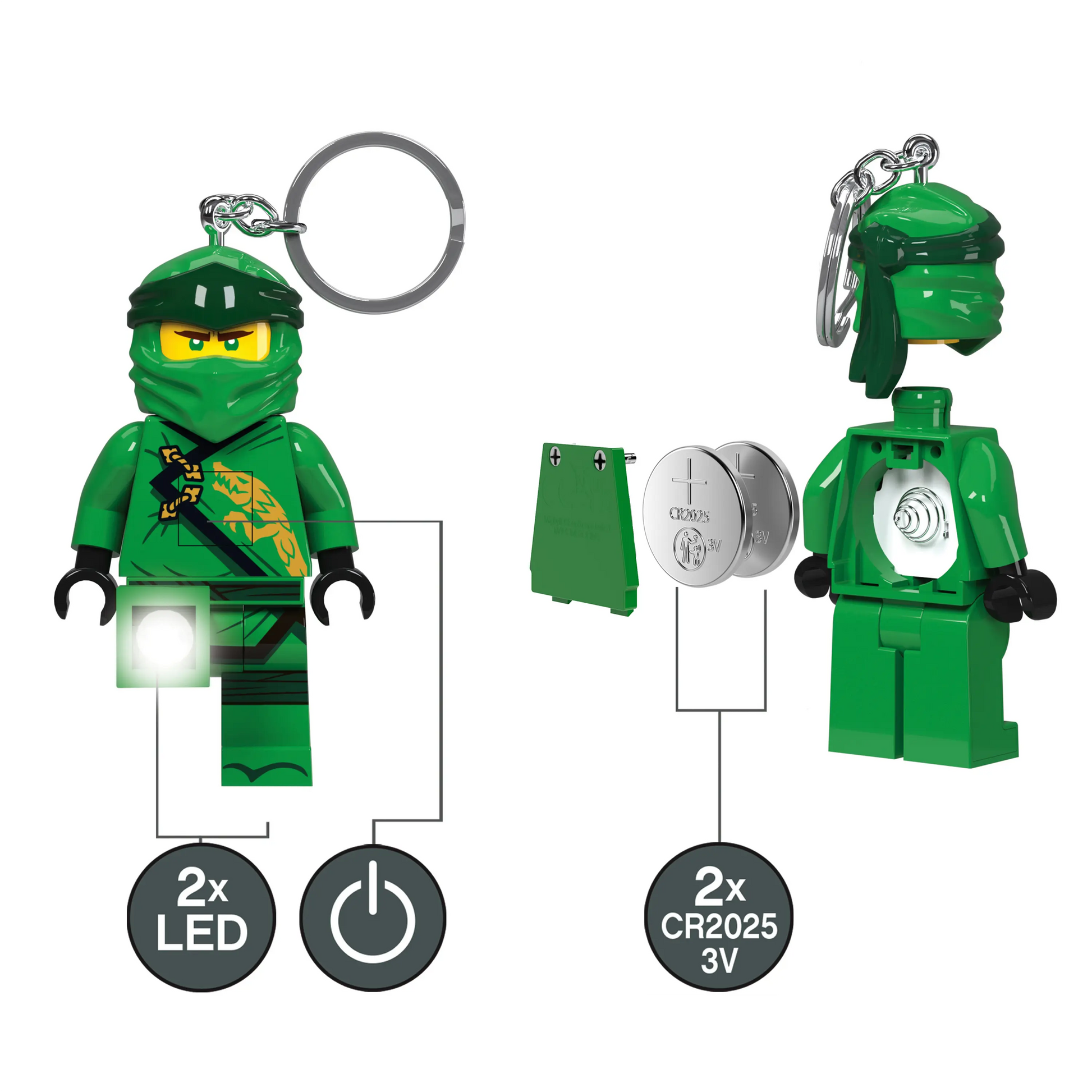 LEGO NINJAGO Legacy Keychain Light Lloyd (KE150H) Santoki
