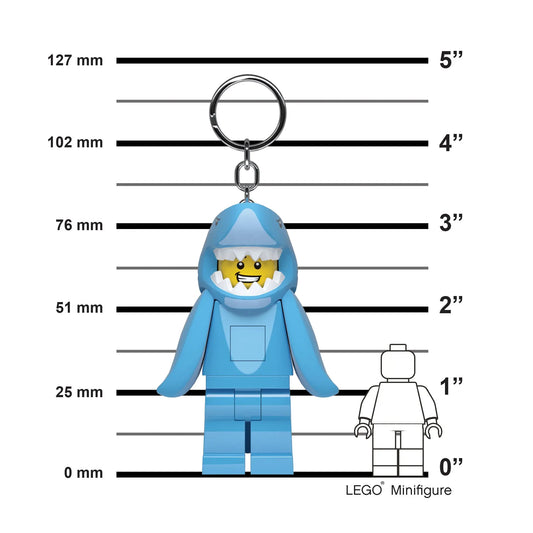 LEGO Minifigures Keychain Light - Shark Suit Guy (KE155H) IQ Hong Kong, Ltd.