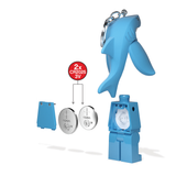LEGO Minifigures Large 3 Inch Tall Figure Keychain Light - Shark Suit Guy (KE155H)