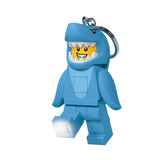 LEGO Minifigures Large 3 Inch Tall Figure Keychain Light - Shark Suit Guy (KE155H)