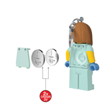 LEGO City Large 3 Inch Tall Figure Keychain Light - Veterinarian (KE156H)