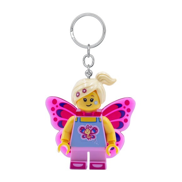 LEGO Iconic Keychain Light - Butterfly Girl - 2 Inch Tall Figure (KE171H)