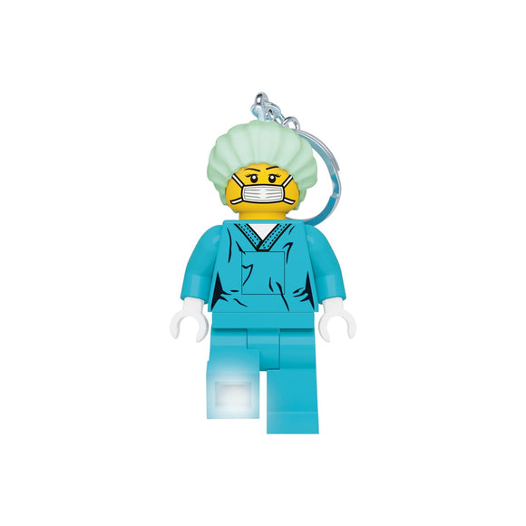 LEGO City Large 3 Inch Tall Figure Keychain Light - Surgeon (KE178H)
