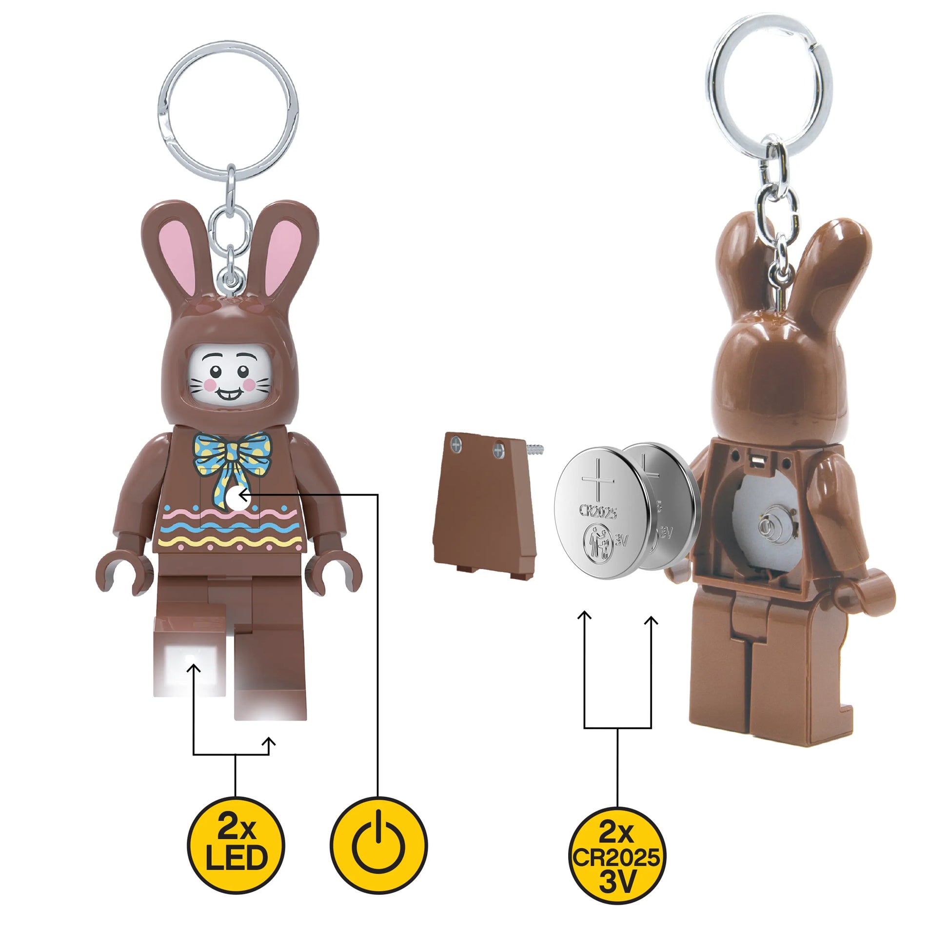 LEGO Minifigures Keychain Light - Chocolate Bunny (KE180H) IQ Hong Kong, Ltd.