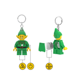 LEGO Minifigures Large 3 Inch Tall Figure Keychain Light - Holiday Elf (KE181H)