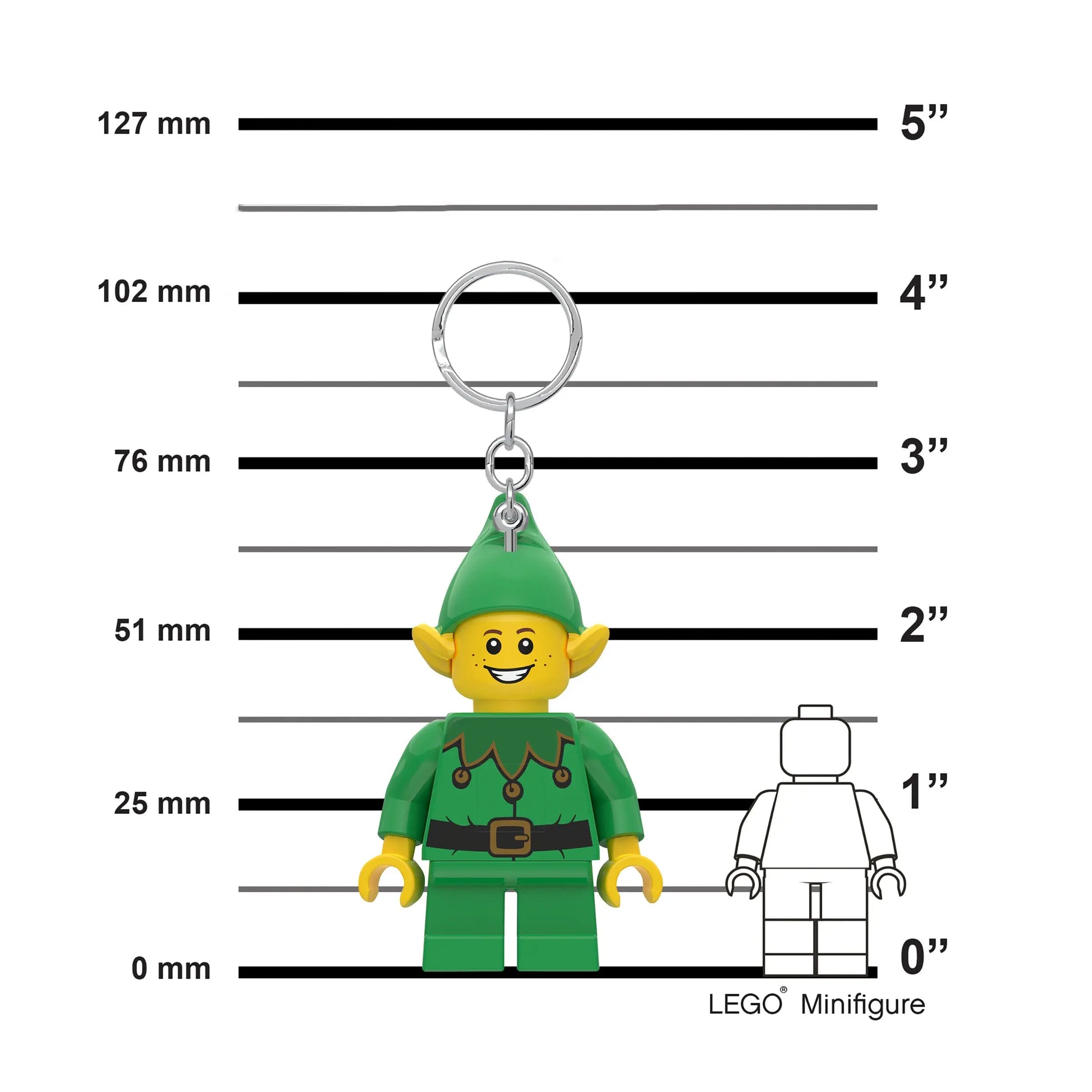 LEGO Minifigures Keychain Light - Holiday Elf (KE181H) IQ Hong Kong, Ltd.