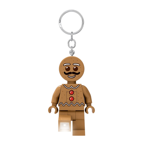 LEGO Minifigures Large 3 Inch Tall Figure Keychain Light - Gingerbread Man (KE182H)