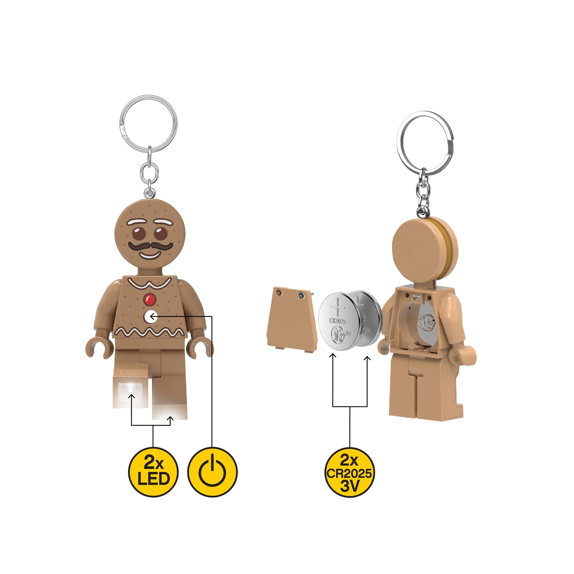 LEGO Minifigures Keychain Light - Gingerbread Man (KE182H) IQ Hong Kong, Ltd.