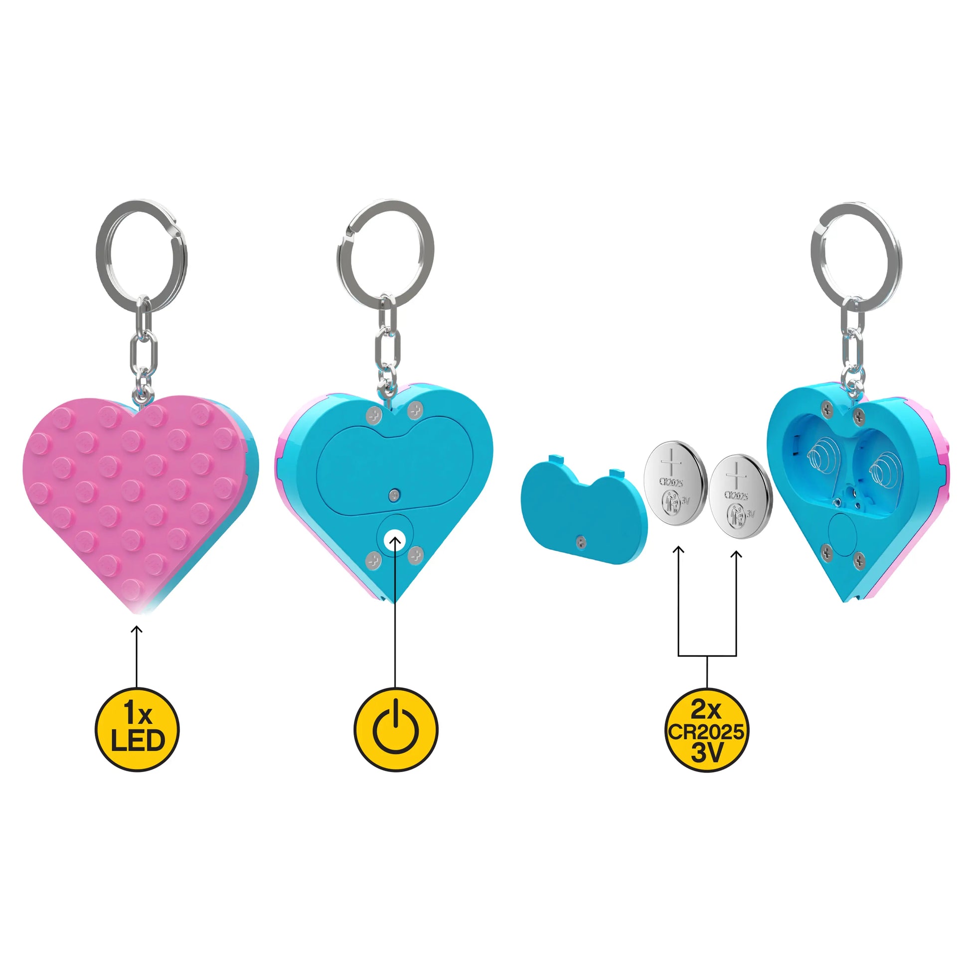 LEGO Classic Keychain Light - Heart (KE183H) IQ Hong Kong, Ltd.