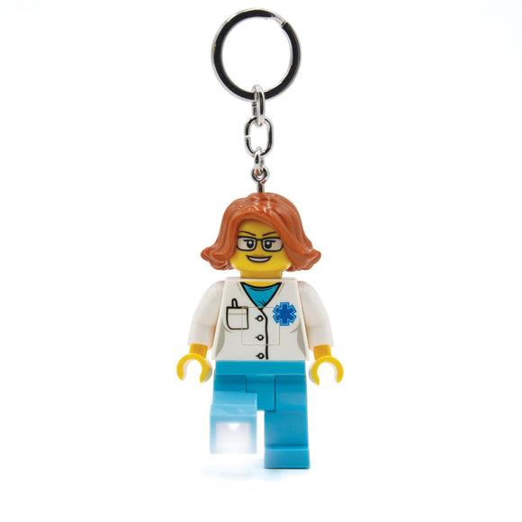 LEGO City Large 3 Inch Tall Figure Keychain Light - Doctor (KE185H)