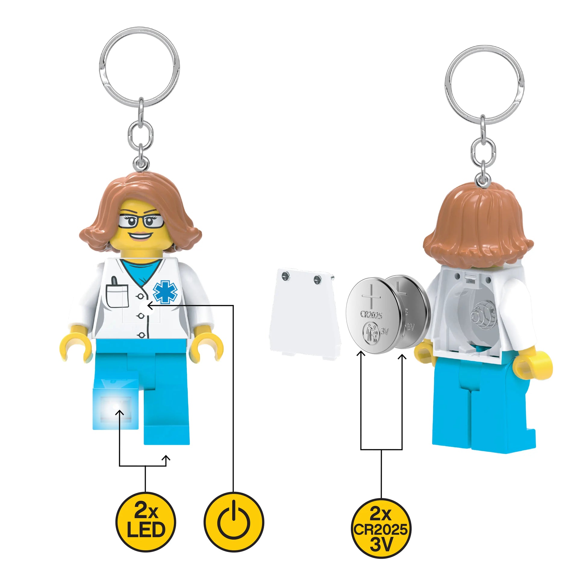 LEGO City Keychain Light - Doctor (KE185H) IQ Hong Kong, Ltd.